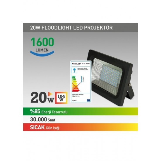 NextLED 20W Projektör Günışığı