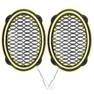 Ledli Hoparlör Kapak Oval 12v 2Adet