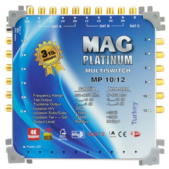 MAG PLATINUM 10-12 Kaskatlı Uydu Santrali