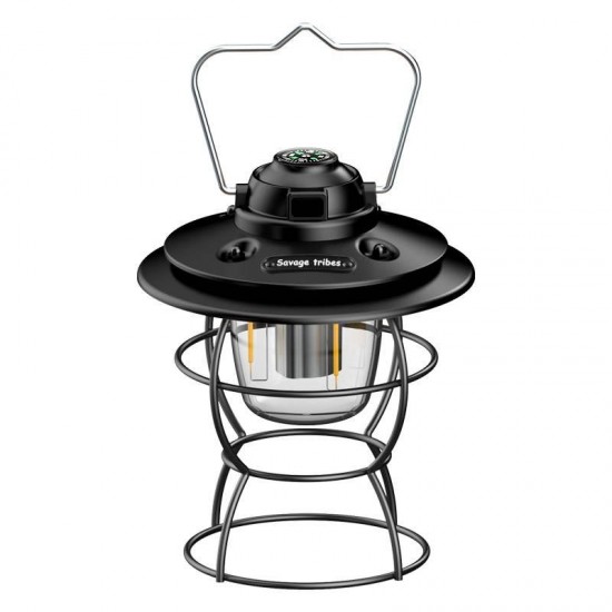 POWERMASTER PM-16042 Retro Nostaljik Şarjlı Kamp Lambası Filament + SMD Ledli