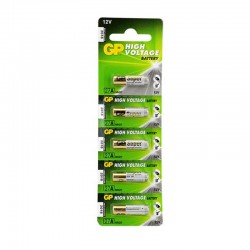 GP 27A 12V İnce Alarm Pili (5'li Paket)