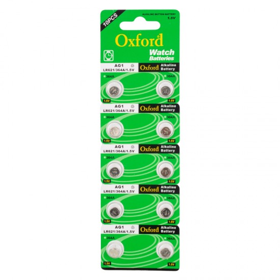 Oxford AG1 LR621 Alkalin 10'lu Saat Pili
