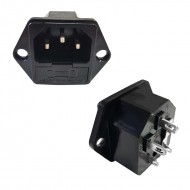 C7 Erkek Şase Sigortalı Erkek Power Soket Kulaklı  