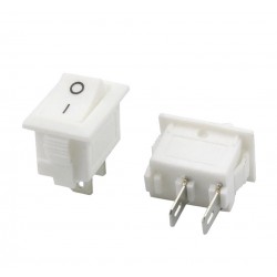 IC-120B Mini Işıksız On-Off 2P Anahtar Beyaz