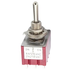 IC-148D On-Off-On Ø6mm MTS-403 12P Toggle Switch
