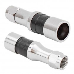 Erkek Sıkmalı RG11 F Konnektör Compressıon CTF111 Boğazlı İğneli