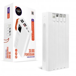 POWERWAY QC30S 30000Mah Dijital Göstergeli Powerbank
