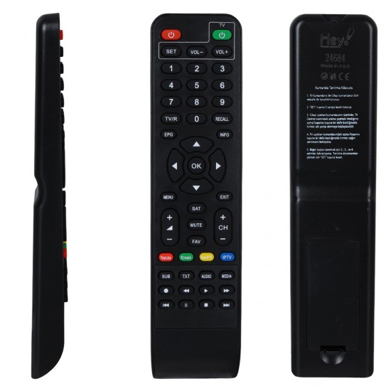 Dreamstar Y33A YouTube Tuşlu HD Uydu Kumandası