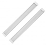 Zmr ZMR-234/B 6500K 100W 120 Cm Kristal Beyaz Led Bant Armatür (2'li Paket)