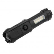 POWERMASTER 109-B Zoomlu Flash Özellikli SMD ve Power LED’li Şarjlı Plastik Kasa El Feneri (Powerbank Özellikli)