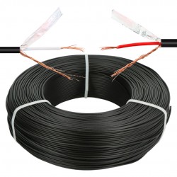 MAGICVOICE AV808 Profesyonel 2 Damarlı Blendajlı Enstrüman Mikrofon Ses Kablosu 100 Metre OD 8.0 (Folyo Zırhlı)