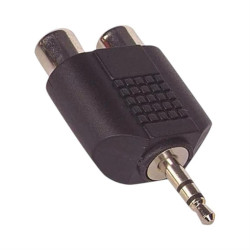 2RCA Dişi-3.5 Mm Stereo Erkek Çevirici Jack 2RCA Dişi-3.5 Mm Stereo Erkek Çevirici Jack