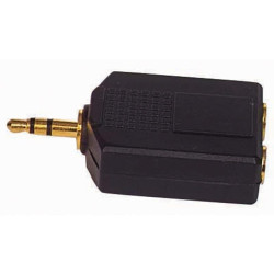 3.5 Mm Stereo Erkek - 2x6.3 Mm Stereo Dişi Çevirici Jack