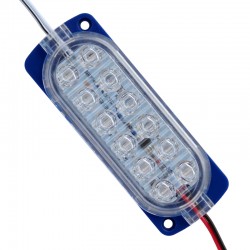 POWERMASTER Parlak Yanıp Sönen Mavi 24 Volt 1.2 Watt  2835 Modül Led