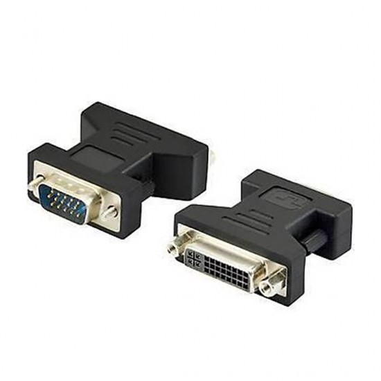 POWERMASTER PM-5260 VGA - DVI Dişi 24+5 Pin 15 Pin Erkek Dönüştürücü Çevirici Aparat (VGA TO DVI)