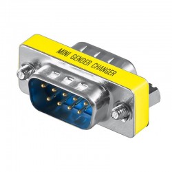 POWERMASTER PM-5455 DB9 RS232 Erkek-Erkek (M2M) 9 Pin Çevirici Ara Adaptör