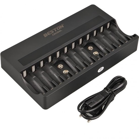 Beston C9028WL AA/AAA/9V/C Boy/D Boy/Lion Hızlı Pil Şarj Cihazı