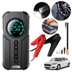 Buwei 1920 10.000mAh Çok Fonksiyonlu Akü Takviye, Dijital Hava Kompresörü ve Powerbank