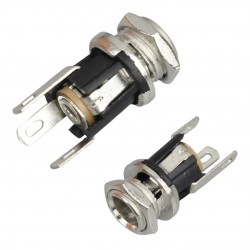 IC-258A Dc Jak Üstten Somunlu 2.1Mm Somunlu Ø8Mm