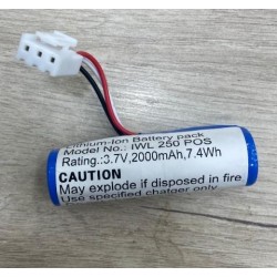 Efcell IWL250 3.7 Volt 2000mAh 18650 Lityum LI-ION Pos Cihazı Terminal Pili (12x7mm 3 Pin Soketli)