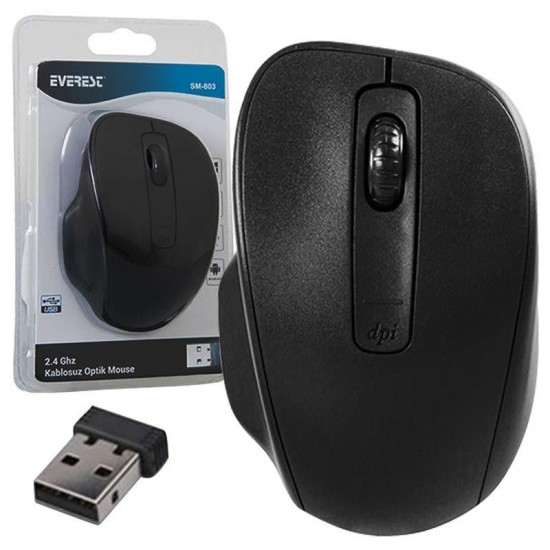 Everest SM-803 800/1200/1600 Dpi Usb Kablosuz Mouse
