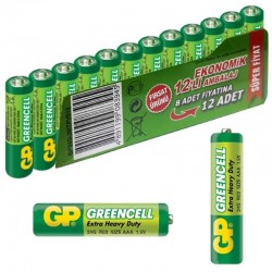 GP İnce AAA 12'li Kalem Pil 24G-VS12