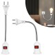 LedX DY-112 Prizden E27 Duya Dönüştürücü 26cm Spiralli Anahtarlı Duy