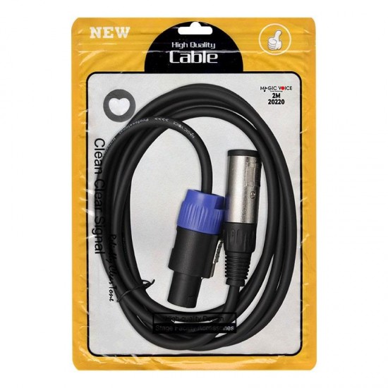 MAGICVOICE LD384 Specon Erkek - Canon Dişi Çevirici 2 Metre Kablo