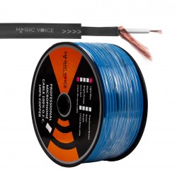 MAGICVOICE Mi̇krofon Kablosu Mono 1. Kali̇te 100 Metre Açık Mavi