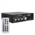 MAGICVOICE MV-22560 2x20W 4-8 Ohm USB/SD Girişli Bluetooth'lu 2 Mikrofon Girişli Trafosuz Stereo Mini Anfi