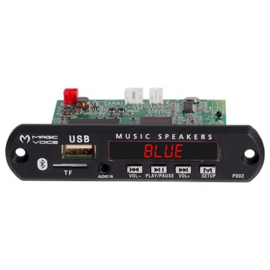 MAGICVOICE MP5 USB-SD-MMC-Bluetooth 12V-500mA Kumandalı Çevirici Dijital Video Player Board