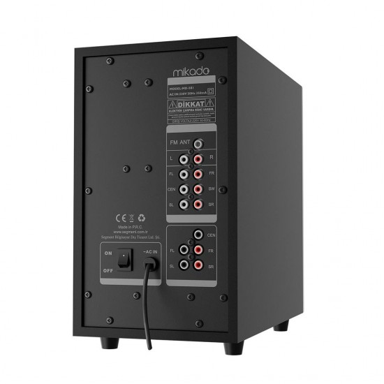 Mikado MD-581BT 110W USB/SD/FM/BT Destekli 5+1 Ses Sistemi Hoparlör - Speaker
