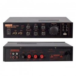 No-Tel 80 W Mini USB-SD-Bluetooth 70-100 V 2 Mik. Giriş Trafolu Anfi NOT-PA80