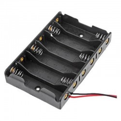 POWERMASTER Yan Yana 6'lı AA Pil Yuvası (IC-234B)