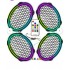 Poke PK-5653 4 Adet Oval Oto Hoparlör Kapağı Kumandalı Pixel Ledli RGB Animasyonlu Kapak