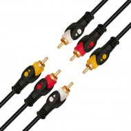 POWERMASTER 1.5 Metre 3RCA-3RCA Kablo