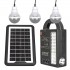 POWERMASTER GD-999 Lamba + Powerbank + Işıldak Solar Aydınlatma Seti