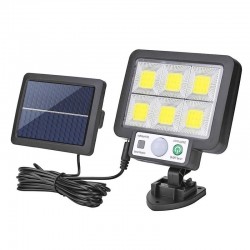 POWERMASTER JX-F72 Solar Panelli Hareket Sensörlü Üç Modlu Duvar Lambası