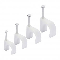 POWERMASTER PM-17654 7 Numara Çelik Çivili 16 MM Kroşe 4X10 Antigron Kablolar İçin (100'LÜ Poşet)