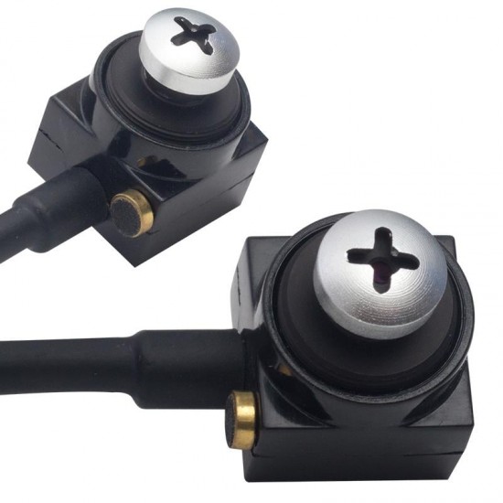 POWERMASTER PM-19312 3.6Mm 800 Tvl 1/4 Sensör Mikrofonlu Vida Tip Mini Kamera