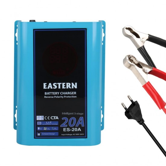 POWERMASTER PM-22983 12 Volt 20 Amper Dijital Ekranlı Akü Şarj Cihazı