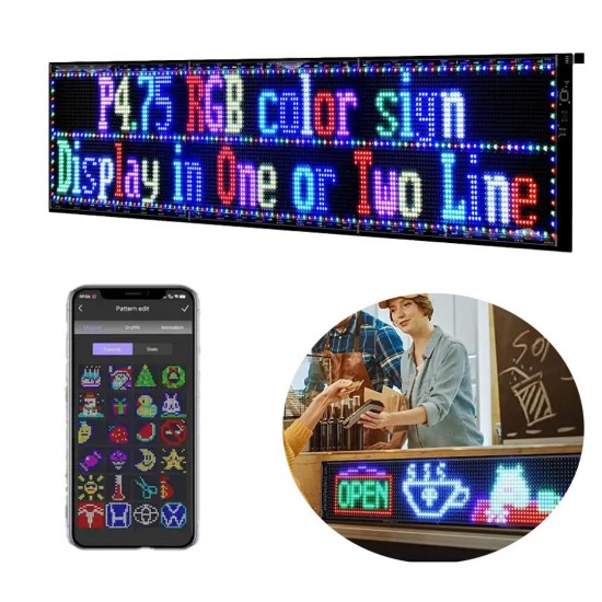 POWERMASTER PM-23824 23,2x82cm Kayan Yazı Led Tabela