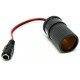 POWERMASTER PM-28526 DC 5.5x2.5mm Dişi - Oto Çakmak Soketi Çevirici Adaptör Kablosu