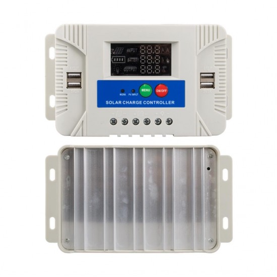 POWERMASTER PM-40A 12 Volt - 24 Volt - 40 Amper 4 USB'LI Dijital Otomatik Solar Şarj Kontrol Regülatörü