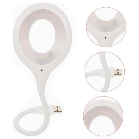 POWERMASTER Portatif Akrobatik 20 SMD Ledli USB Gece Kitap Okuma Çalışma Lambası (Powerbank Uyumlu)