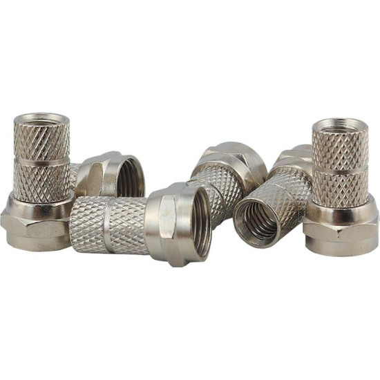 RG59 Dar Kablo İçin F Konnektör (100 Adet)