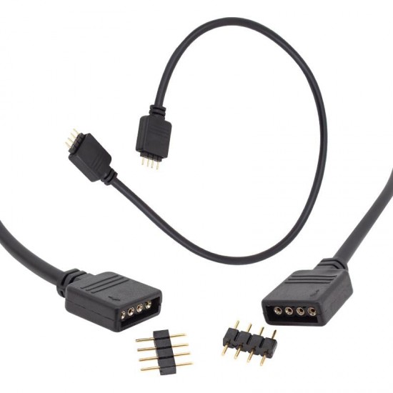 POWERMASTER RGB Led Bağlantı Erkek-Dişi Jumperlı 4 Pin Kablo