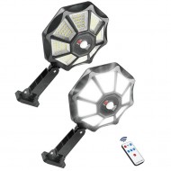 Powermaster ZB-168A Kumandalı Sensörlü Beyaz Solar Aydınlatma