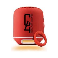 POWERWAY C4 Taşınabilir Sese Duyarlı Led Işıklı Bluetooth Hoparlör Ses Bombası