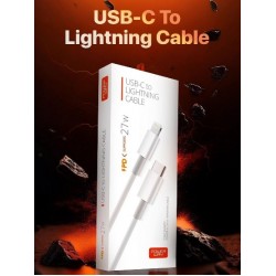 Powerway PD27 27W Type-C To Lightning Hızlı Şarj ve Veri Kablosu